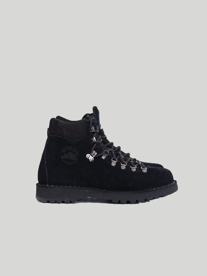 Roccia Vet Black Suede Shearling Diemme Dame Retro